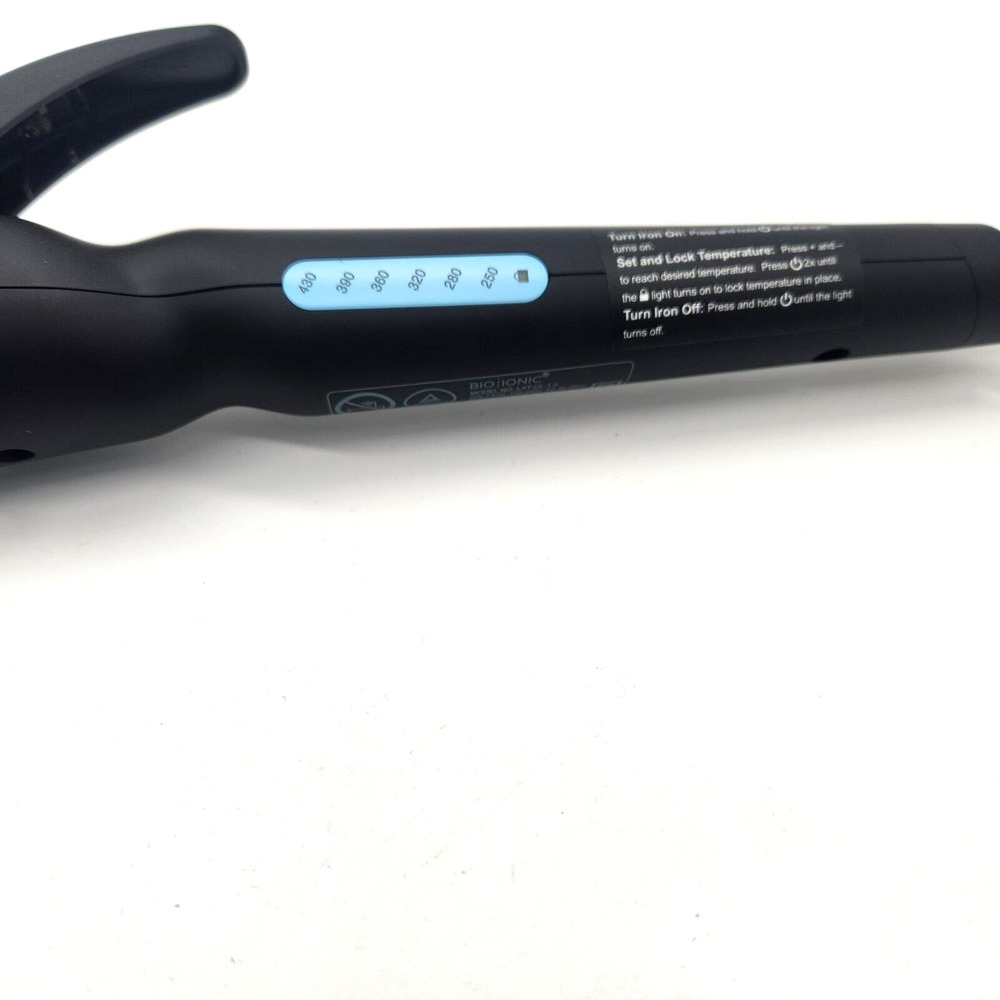 Bio Ionic Long Barrel Styler 1" Curling Iron Moisture Heat Tech & NanoIonic MX - Picture 6 of 15